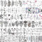 71 Blatt 3D Klein Temporäre Tattoos Damen Frauen Herren Kinder Hände Arm Finger, Blumen Lavendel Stern Feder Vögel Eule Fake Tattoos zum Aufkleben haut klebetattoos Erwachsene Anker Mond Kreuz Drache