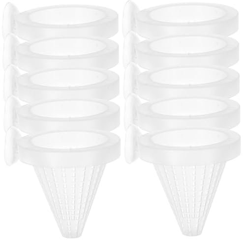Happyyami 10stücke Wurmfutterspender Kegel Aus Kunststoff Fischfutterspender Mit Saugnapf Wurmfutterkegel Für Rotwürmer Mückenlarvenkegel Zum Füttern Einfach Zu Befestigen Verwenden