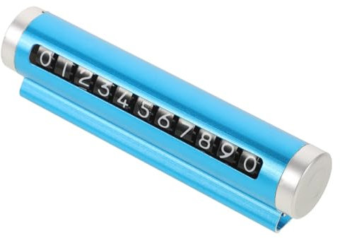 TINEASUR Auto Telefon Nummer Platte Temporäre Parkkarte Metall Dashboard Ornament Stilvolle Decor