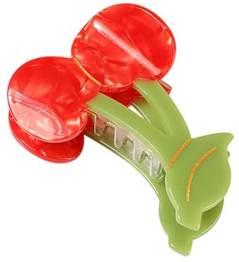 Pince À Cheveux Cerise, Pinces À Griffes Mignonnes Pinces À Cheveux Aux Fruits, Accessoires Pour Cheveux Cerises, Pinces À Cheveux Cerises Pour Cheveux Fins, Courts Ou Long