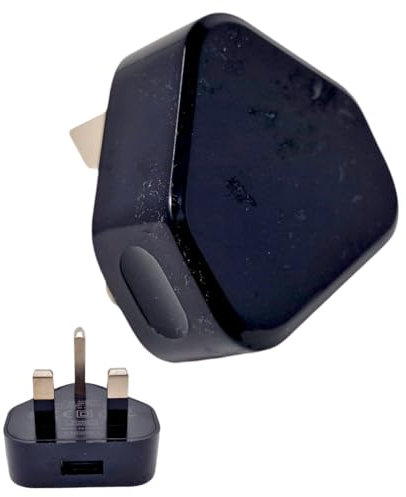 Electoys Single USB Plug UK - 5V 1A USB Plug - Fast Charger Plugs Head - UK 3 Pin Plugs With Cable Port - Main Wall Charging Adapter - Compatible with iPhone 7 8 XS Max XR 11 12 Samsung, Redmi, Huawei