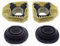 XIRDUAM Car Part Radiatore di Raffreddamento Serbatoio dell'Acqua Supporto Superiore Inferiore 1K0121367D,1K0121367F for VW Rabbti for Je/TT/a Golf 5 MK5 2004-2015