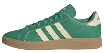 Adidas Uomo Grand Court Base 2.0 Shoes, Court Green/Warm Vanilla/Gum 3, 38 EU