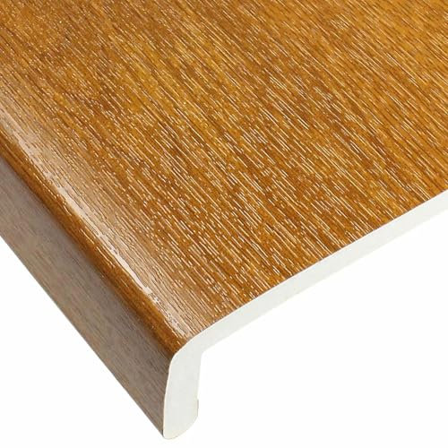150mm Golden Oak UPVC Window Board/Cill Cover 1m Long 9mm Thick Plastic Window Sill Capping