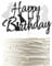Arthsdite 1Pc International Chess Cake Topper Baby Shower Board Game Theme Decor Supplies Boys Girls Happy Birthday Cake Decorations Supplies - Black Silver Glitter