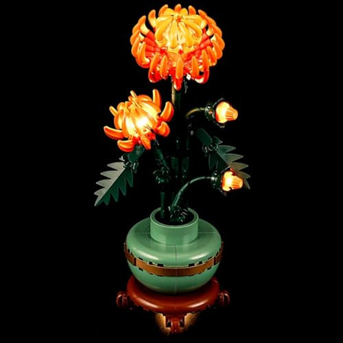 LED Lighting Kit for Lego 10368 Chrysanthemum Model, LED Lights Compatible with Lego 10368 Chrysanthemum Model (Lego Model Not Included)