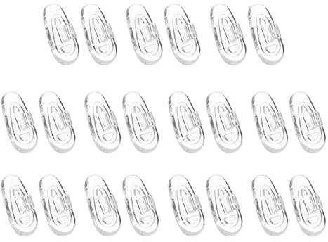 10 Pairs Nose Pads for Glasses, Replacement Nose Pads, Push on Nose Pads, Anti-Slip Silicone Eyeglass Air Cushion, Silicone Nose Pieces for Wire Frame Eyeglasses Sunglasses Spectacles