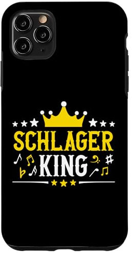 Schlager King Schlageroutfit Partnerlook Schlagerparty Hülle für iPhone 11 Pro Max