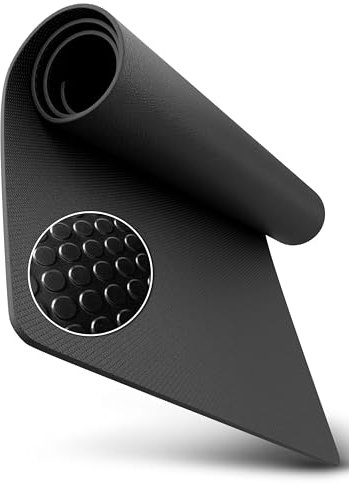 NEOLYMP Bodenschutzmatte Fitnessgerät (200 x 90cm) – Laufband Matte 8mm Dicke - langlebig, rutschfest & stoßdämpfend – Fitness Unterlegmatte für Crosstrainer – Gymnastikmatte, Fitnessmatte