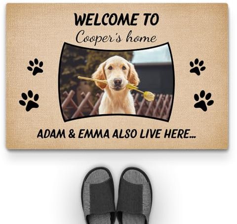 Personal Chic Personalised Door Mat - I Rule The House - Welcome Mat, Welcome Door Mat (Model #1)