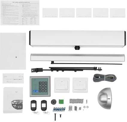 Swing Door Closer,Automatic Door Opener and Closer,50W 100KG Heavy Duty Swing Door Operator Opener Closer with Remote Control,ID Card,Password,Switch
