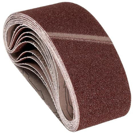 Kozelo 20 Pcs Sanding Belts 100mm x 610mm 60 Grit Aluminum Oxide Abrasive Sandpaper for Belt Sander Metal Grinding Wood Working Weld Rust Removal