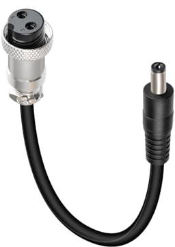 YANBOSONSN DC 5,5 * 2,1mm auf GX-16 2-Pin-Stromkabel, DC 5521 Stecker auf GX-16 Buchse Verlängerungskabel für LED-Beleuchtung, Drohnenladung, DIY & industrielle Anwendungen (0,25M/9FT)