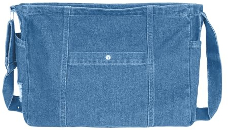 Aulenge Umhängetasche aus Denim Damen Crossbody Jeans TascheLeichtgewicht Crossbody Bag Praktisch Elegante