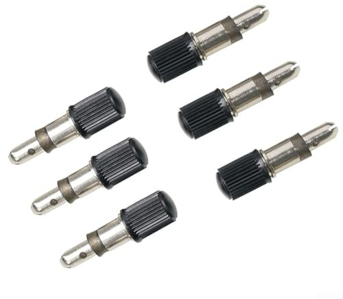 Jotekonoby Blitzventil für Fahrradventil, Luftstaubkappe für Dunlop-Ventile, kompatible Blitzventile, Alligator mit Standard, für Fahrradpumpen, 4 (6 Stück)