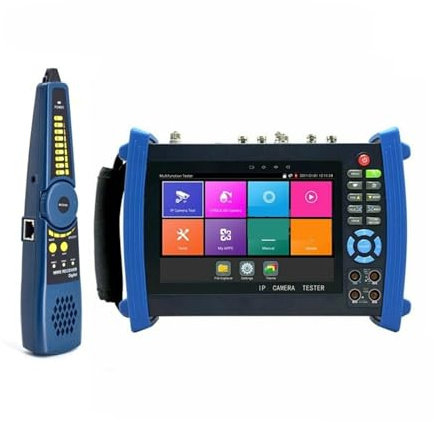 CCTV Tester, 7 Inch IP Camera Tester,CCTV IPS Screen,Support TVI/CVI/AHD/SDI Test POE 4K H.265