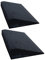 bepco Bordsteinkanten-Rampe-Set (2 Stück), LxBxH: 50 x 25 x 6 cm aus Gummi (schwarz) Auffahrrampe,Türschwellenrampe, mit eingelagerten Unterlegscheiben zur Befestigung