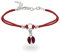 inSCINTILLE Braccialetti Bambina con Filo Cerato e Charm in Argento 925, Girotondo Bracciale Bambina e Bambino (Coccinella Rossa)