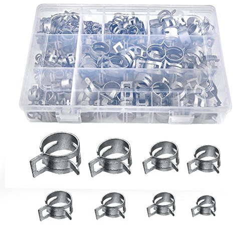 Audor 160 tlg Schlauchschellen Sortiment Schraubendreher Schlauchklemmen Federklemme Benzinschlauch Leitungswasserrohr Air Rohrschellen Fastener Durchmesser Φ6,5 - Φ18mm