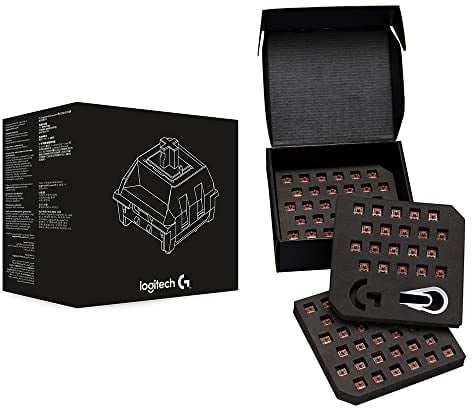 Logitech G Pro X Mechanische Switch-Kits für Gaming-Tastatur (GX, Touch-Braun)