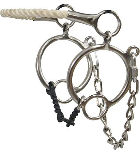 Showman Seilnase Hackamore mit Dogbone Trense