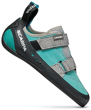 SCARPA Women's Origin Rock Climbing Shoes for Gym and Sport Climbing - Low-Volume, Women's Specific Fit - Maldive/Black - 8