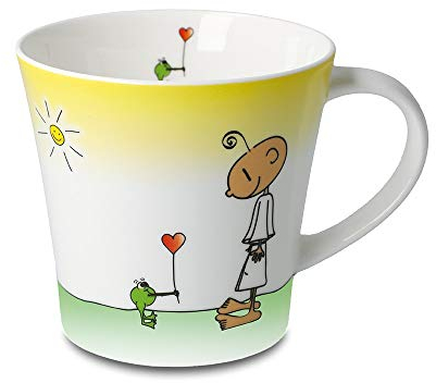 DER KLEINE YOGI: Kaffee-/Teetasse - Glücklich - NEU