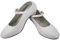 Gojoy shop- Zapato con Tacón de Danza Baile Flamenco o Sevillanas para Niña y Mujer,Contiene : Zapato con Tacón y Mochila de Cuerdas. 13 Colores Disponibles. (Blanco, 26)