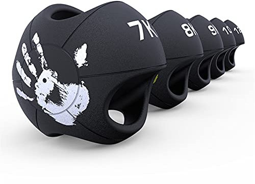 Medizinbälle Binaural Medicine Ball, Home Gym Core Stärke Wurfstraining Gummi Fitness Ball, Aerobic Übung Fitnessgeräte (Size : 8kg/17.6lb)