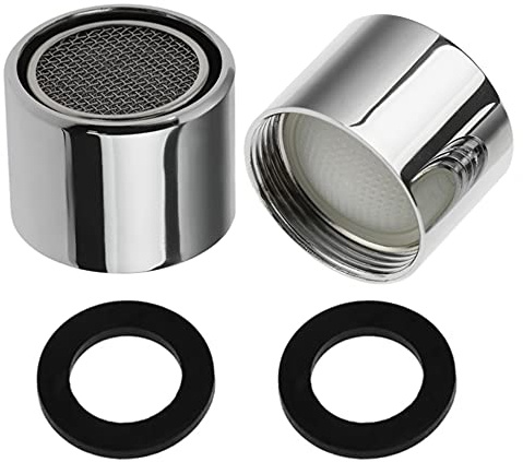 HATOOLHA® Spültisch-Wasserhahn-Belüfter, Ersatz-Belüfter, weiblicher Wasserhahn, für Küche, Badezimmer, Wasserhahn, wassersparend, NPT-Innengewinde 22 mm