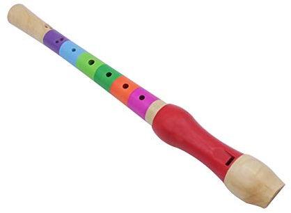 Flûte en Bois éducatif Coloré Flûte Jouet Bois Enregistreur pour Enfants Enfants Pratique Instrument de Musique Jouets Sonores(sept couleurs)