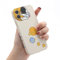 Yonds Queen for iPhone XR Cute Case, Cartoon Astronaut Space Moon Planet Design Stylish Bumper Cover TPU Rubber Protective Shockproof Fashion Case(White Moon, iPhone XR)