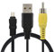 GINTOOYUN Mini-B 8 pin cavo per fotocamera Mini B a USB 2.0 A e cavo video RCA per la trasmissione di foto, file e video sulla fotocamera (24,4 pollici)