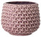 Nordring Retro Übertopf Vintage Pflanztopf für Zimmerplanzen Blumentopf Pino L (16,5 cm ø), Mauve, Keramik