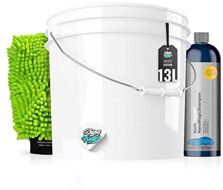 Autowaschset: chemicalworkz Wascheimer (3,5GAL) + Koch Chemie Nano Magic Shampoo + chemicalworkz Waschhandschuh für die Auto Handwäsche - schonende Reinigung & Pflege für den Lack | 4-teilig