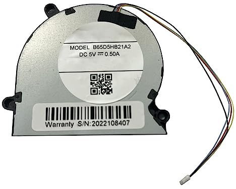 RTDPART Ventilador de 4 líneas para One-Netbook One Netbook One Mix OneMix4 Onemix 4 B65D5HB20B4 B65D5HB21A2 DC 5V 0.50A Nuevo