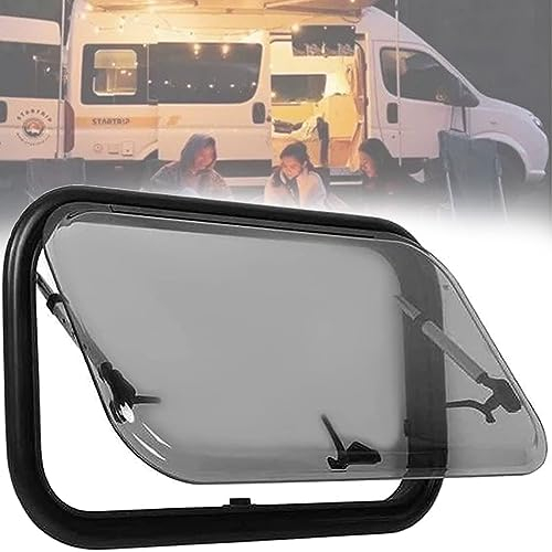 SKIHOT Wohnmobil Fenster,Externes Schiebefenster Für Wohnmobile,Leicht Zu Öffnen Und In Mehreren Winkeln Abstellbar,Der Maximale Öffnungswinkel Beträgt 70 Grad,1100mm*450mm