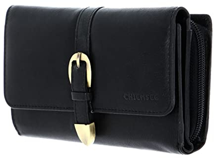 Chiemsee Leder Geldbörse Leather Wallet Black schwarz