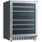 Cata Vinoteca VI 59082 X/A No Frost de Encastre Total Capacidad 46 Botellas con Dos Zonas de Temperatura Control Electrónico y Panel Touch Luz Interior LED Puerta Reversible Ancho 59,5 cm Color Inox