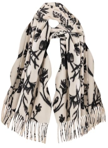 Schal Damen Winter,Winterschal Damen Schal Winter 180x65cm Schal Fransen | Warmes Weiche Mode Winter Schals,Damen Schal Winter