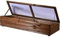 dobar® Frühbeet-Aufsatz aus Holz für Hochbeete - Frühbeet-Kasten mit Folie - 117 x 40 x 26 cm - Dunkelbraun