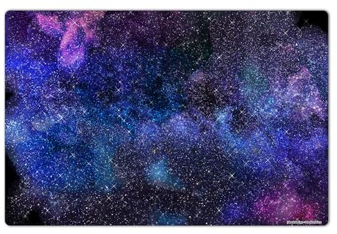 Schreibtischunterlage 60 x 40 cm, Sternenhimmel, Sterne, Weltraum, Schreibtisch-Unterlage aus hochwertigem Vinyl, Schreibmatte, Weltall, Kosmos, Made in Germany, BPA-frei | Design: “Blue Galaxy“