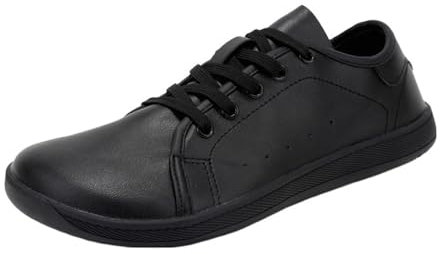 Treer Chaussures Pieds Nus Femme Homme Été Chaussures Pieds Larges, Faux Cuir Légères Barefoot Confort Chaussures Élégant Minimalistes avec Semelle à Chute Zéro Barefoot Shoes Running Sneakers