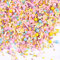 Essbare Streusel für Kuchen Verzieren 120g Rosa Herz Streusel Topper Cookie Regenbogen Kuchen Nonparels Zucker Perle für Cupcakes Süßigkeiten Eis Schokolade