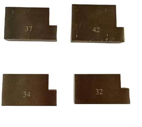 Hasaller Tremolo-Block aus massivem Messing, L-Form, für Floyd Rose, Tremolo-Block, massives Messing, Tremolo-Block für Floyd Rose, Tremolobrücke, E-Gitarre (37 mm)