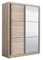 Wardrobe Modern Bedroom Furniture Oak Effect Sliding Door Mirror Wardrobe 166cm