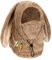 PHOGARY Kapuzenschal Balaclava Damen, Hasen-Stil Schalmütze Winddichte Mützenschal Fleece Skimütze Damen, Sturmhaube Winter Mütze Frauen, Schal Mütze 3 in 1 Wintermütze Schlauchschal, Khaki 6 3/4-7