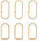6stk Schlüsselanhänger aus Messing mit Schraubverschluss, 2 Designs mit Schlüsselanhängerclips aus Messing Schlüsselanhänger aus Messing Schlüsselanhängerhalter Schlüsselanhänger mit Karabiner