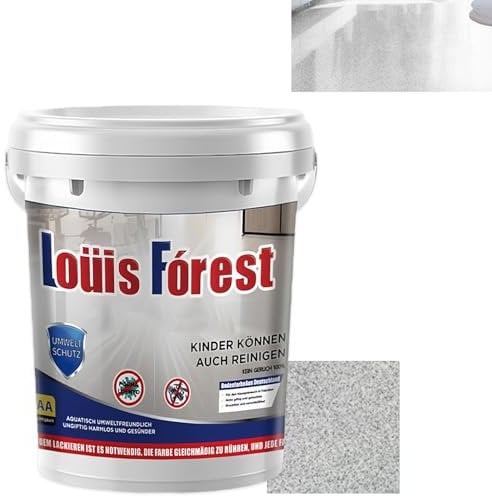 Generic Rivestimento per pavimenti in resina epossidica effetto marmo lucido, impermeabile, a base d'acqua, 500 g, finitura antiscivolo (bianco canapa)