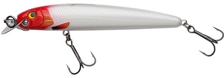 Abu Garcia Beast Hi-Lo Sinking Lure | Adjustable Predator Fishing Bait with Hi-Lo System | Custom Depth Crankbait for Pike, Zander, Muskie | Sinking Hard Lure | Red Head, 14cm